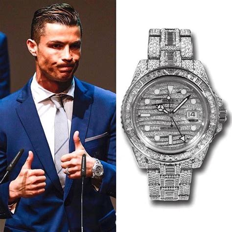 cristiano ronaldo white gold watch